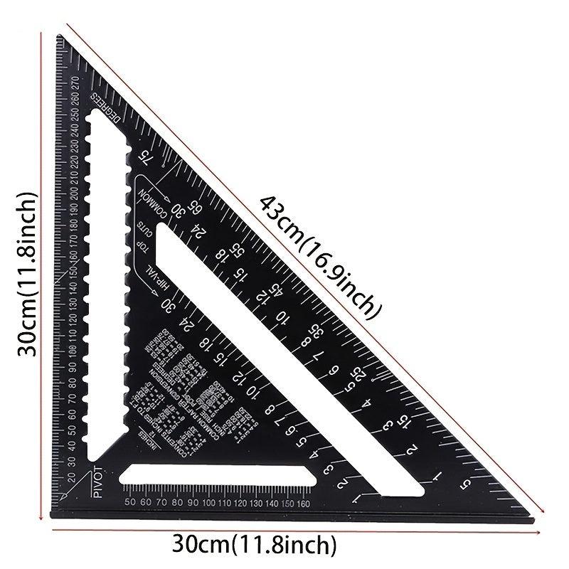 PMMJ Triangular Ruler Woodworking Measuring Tool 30 48 Cm Metric