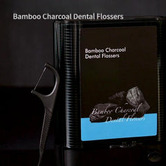 88pcs Bamboo Charcoal Dental Floss + 200pcs Refill Box