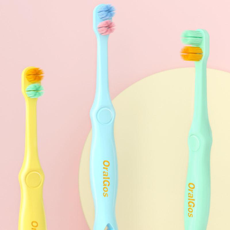 3pcs Soft Bristle Children's Toothbrush 2-6-12 Years Old