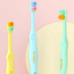 3pcs Soft Bristle Children's Toothbrush 2-6-12 Years Old