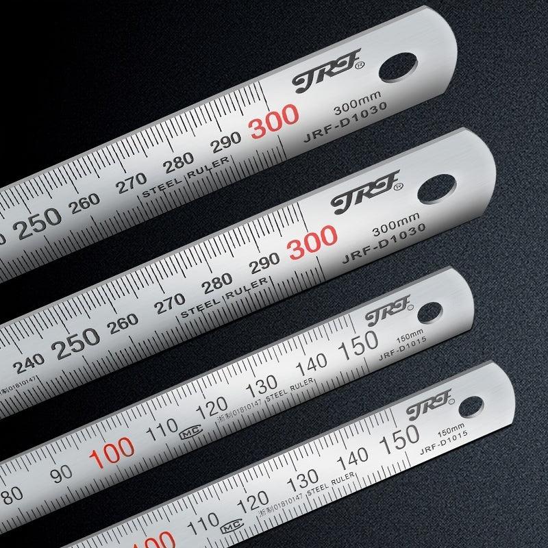 Metal Ruler 300mm 150mm Stainless Steel with Conversion Table