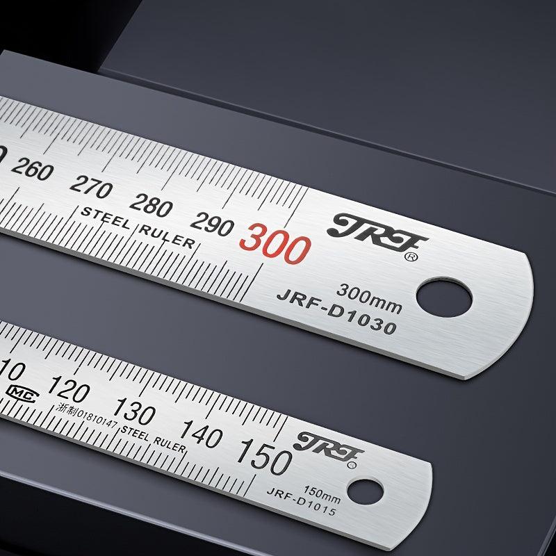 Metal Ruler 300mm 150mm Stainless Steel with Conversion Table