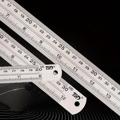 Stainless Steel Ruler 8 12 50 Double Sided Thickened Steel Ruler