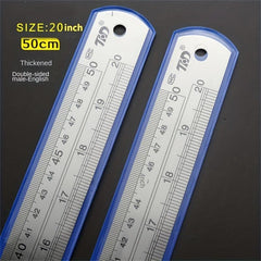 Stainless Steel Ruler 8 12 50 Double Sided Thickened Steel Ruler