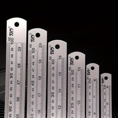 Stainless Steel Ruler 8 12 50 Double Sided Thickened Steel Ruler