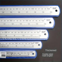 Stainless Steel Ruler 8 12 50 Double Sided Thickened Steel Ruler