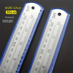 Stainless Steel Ruler 8 12 50 Double Sided Thickened Steel Ruler