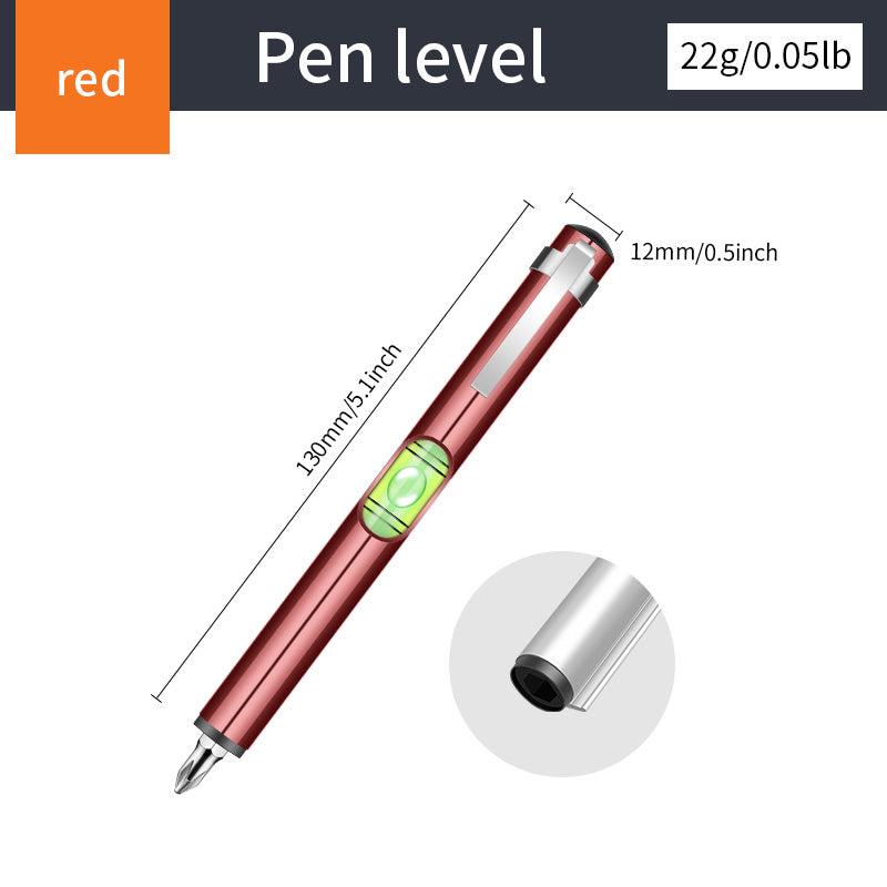Portable High Precision Level Meter Pocket Tool with Hexagonal Drill Bit