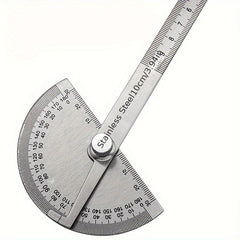 Stainless Steel Protractor Angle Ruler 180 Degree Square Woodworking