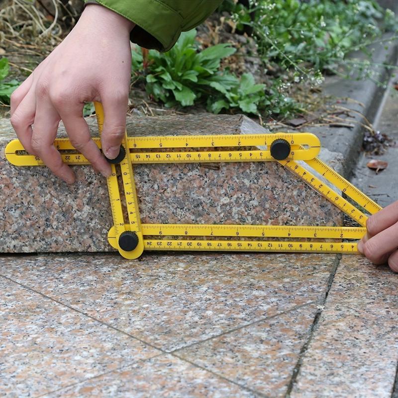 4 Fold Ruler Square Angle Multi Ruler ABS Plastic
