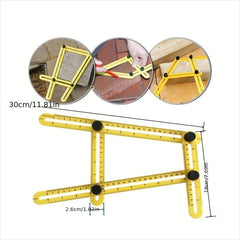 4 Fold Ruler Square Angle Multi Ruler ABS Plastic
