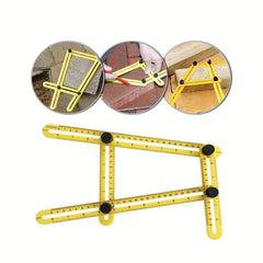 4 Fold Ruler Square Angle Multi Ruler ABS Plastic