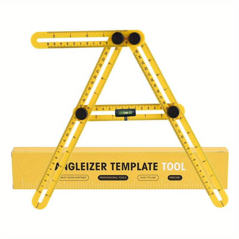 4 Fold Ruler Square Angle Multi Ruler ABS Plastic