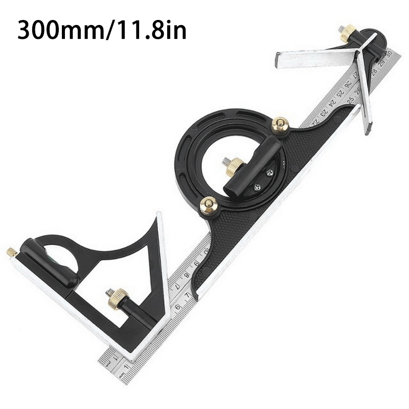 3 in 1 Stainless Steel Angle Ruler Set Portable Adjustable & Multifunctional
