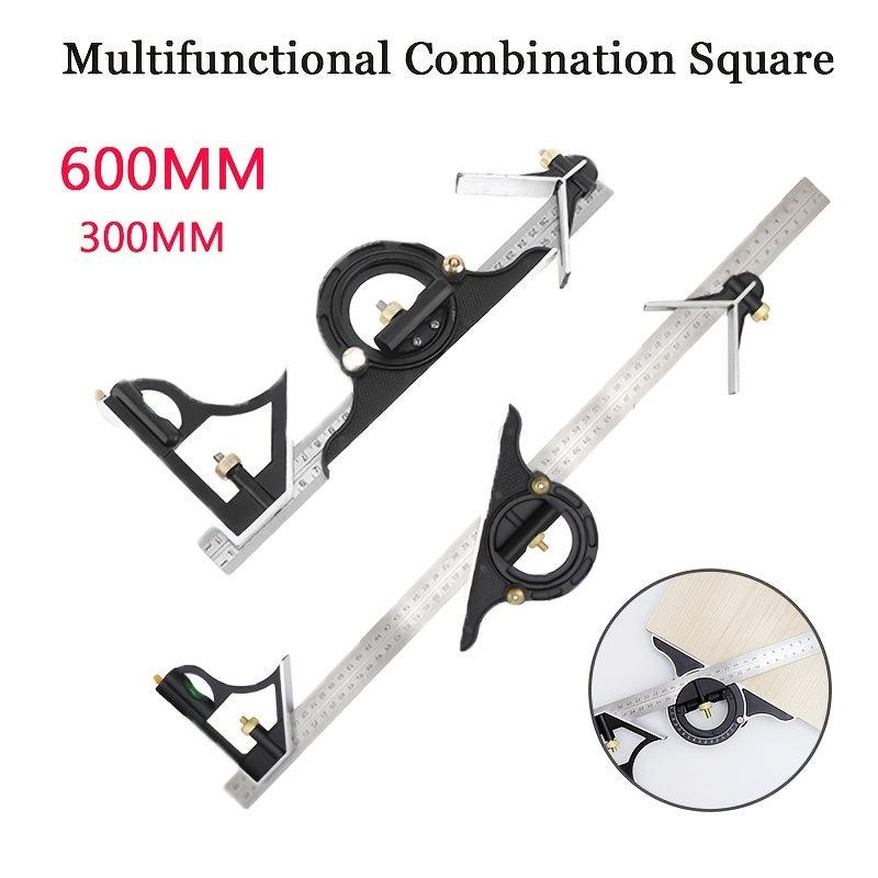 3 in 1 Stainless Steel Angle Ruler Set Portable Adjustable & Multifunctional