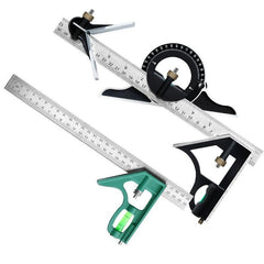 3 in 1 Stainless Steel Angle Ruler Set Portable Adjustable & Multifunctional