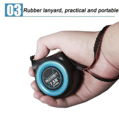 Self-locking Steel Tape Measure 3.5-10m Thick Rubber Woodworking Ruler