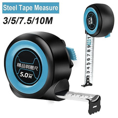 Self-locking Steel Tape Measure 3.5-10m Thick Rubber Woodworking Ruler