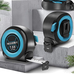 Self-locking Steel Tape Measure 3.5-10m Thick Rubber Woodworking Ruler