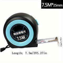 Self-locking Steel Tape Measure 3.5-10m Thick Rubber Woodworking Ruler