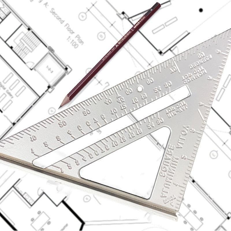 Aluminum Alloy Triangle Square Ruler Measurement Tool for Carpenter Framing