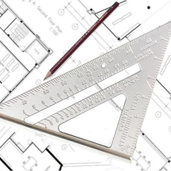 Aluminum Alloy Triangle Square Ruler Measurement Tool for Carpenter Framing