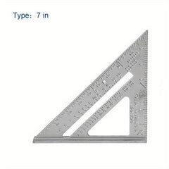 Aluminum Alloy Triangle Square Ruler Measurement Tool for Carpenter Framing