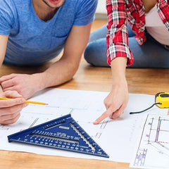 Aluminum Carpenter's Tool Speed Square Angle Measuring Ruler