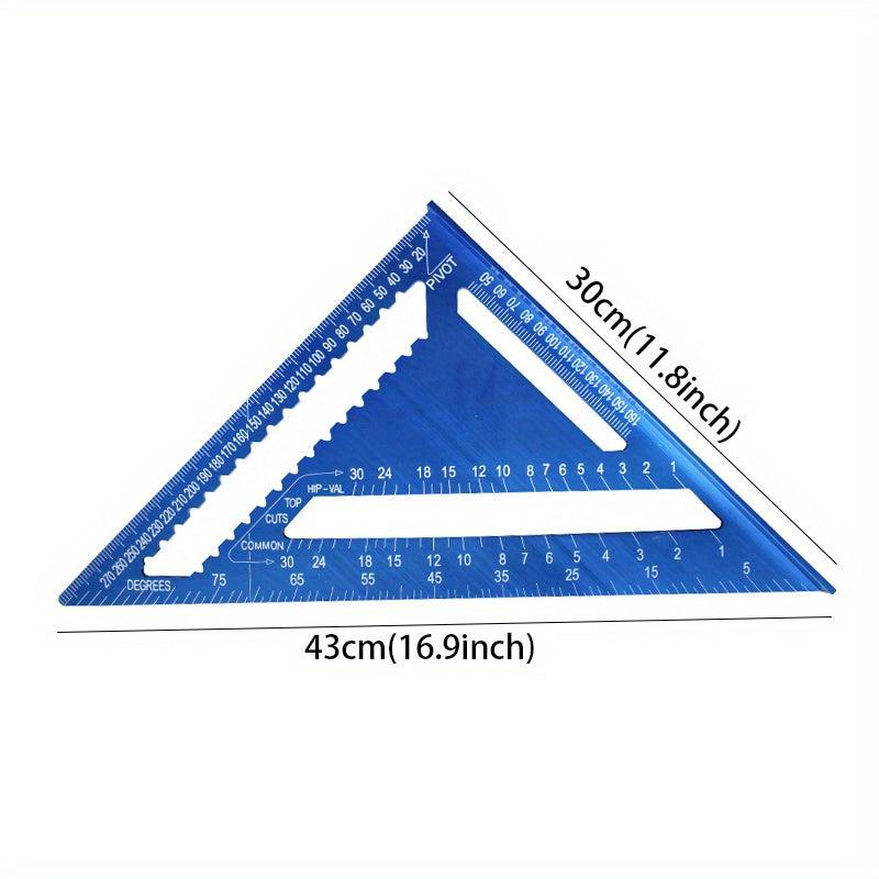 Aluminum Carpenter's Tool Speed Square Angle Measuring Ruler