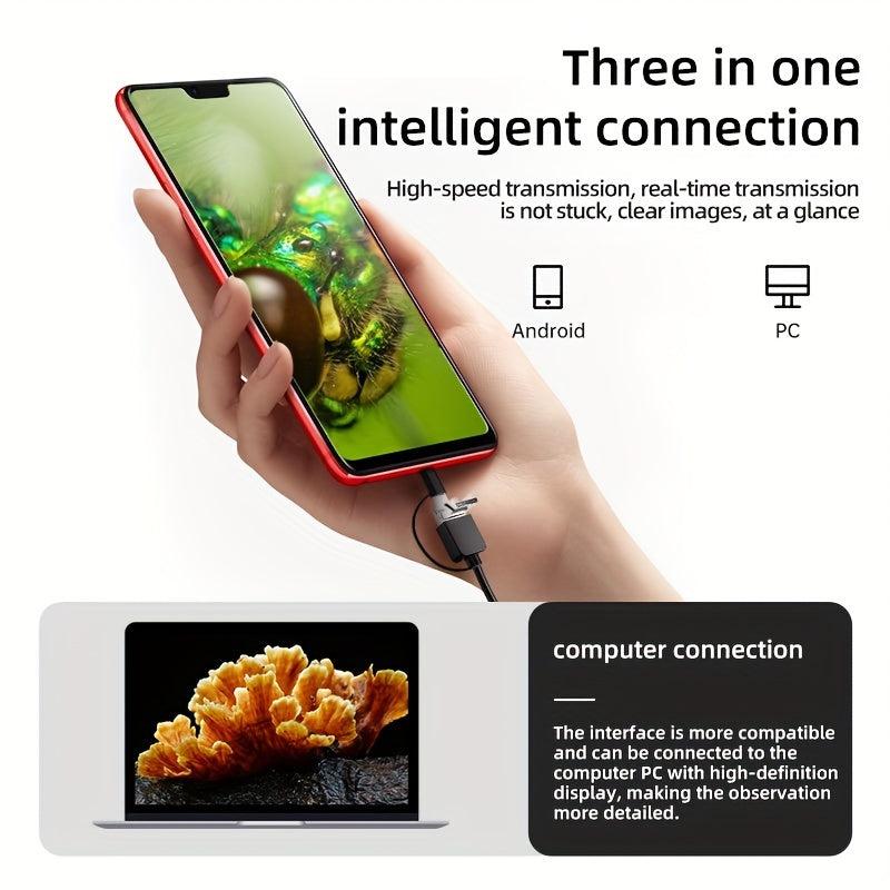 1600X Digital Microscope Camera 3 in 1 Portable Electronic Microscope