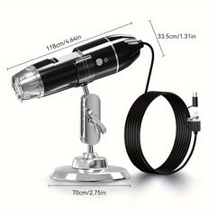 1600X Digital Microscope Camera 3 in 1 Portable Electronic Microscope