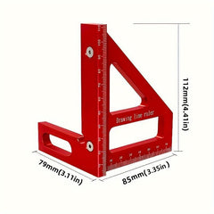 Angle Aluminum Ruler for Superior Woodworking Projects