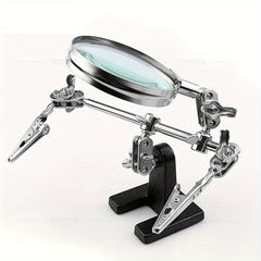 Repair Auxiliary Metal Clip Magnifier Adjustable Hand for Easy Repair