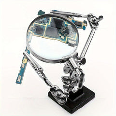 Repair Auxiliary Metal Clip Magnifier Adjustable Hand for Easy Repair