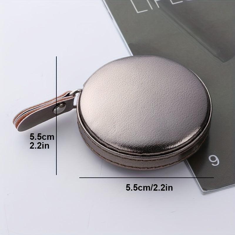 Stylish Mini Tape Measure: PU Leather, Ideal for Home Measuring & Sewing