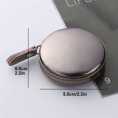 Stylish Mini Tape Measure: PU Leather, Ideal for Home Measuring & Sewing