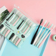 10pcs Japanese Ultra Soft Bristle Toothbrush Set