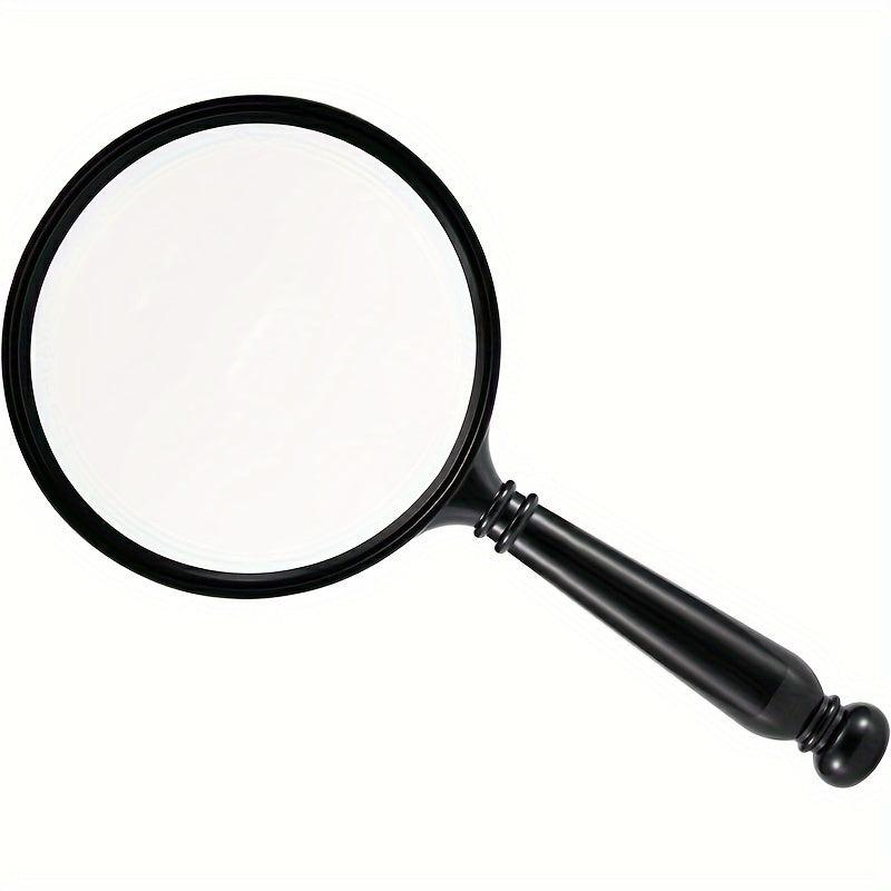 Handheld Reading Magnifier 10x Magnifying Glass Lens Real Glass Lens