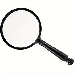 Handheld Reading Magnifier 10x Magnifying Glass Lens Real Glass Lens