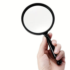 Handheld Reading Magnifier 10x Magnifying Glass Lens Real Glass Lens