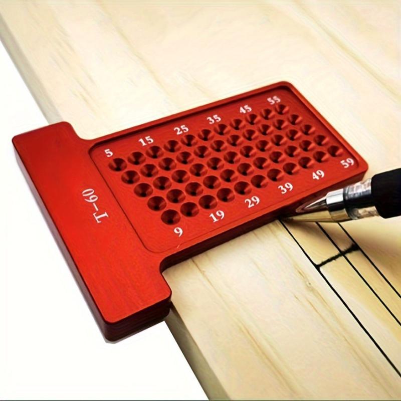 Woodworking Scriber T Type Hole Positioning Cross Gauge 45 90 Degrees Line Gauge