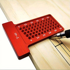 Woodworking Scriber T Type Hole Positioning Cross Gauge 45 90 Degrees Line Gauge
