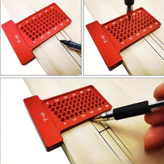 Woodworking Scriber T Type Hole Positioning Cross Gauge 45 90 Degrees Line Gauge