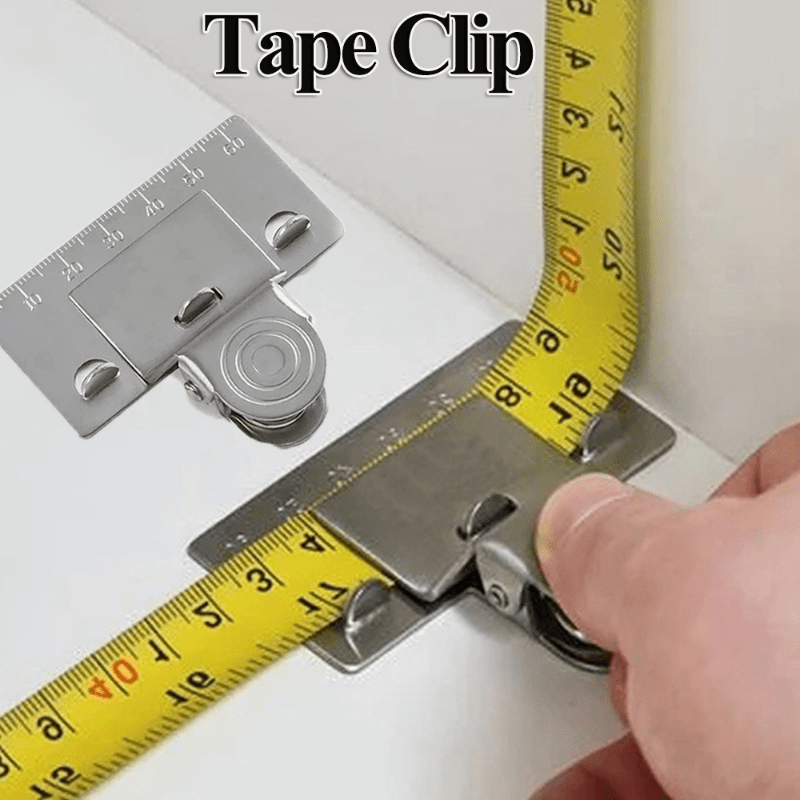 1PC Stainless Steel Measuring Tape Clip for Accurate Measurements