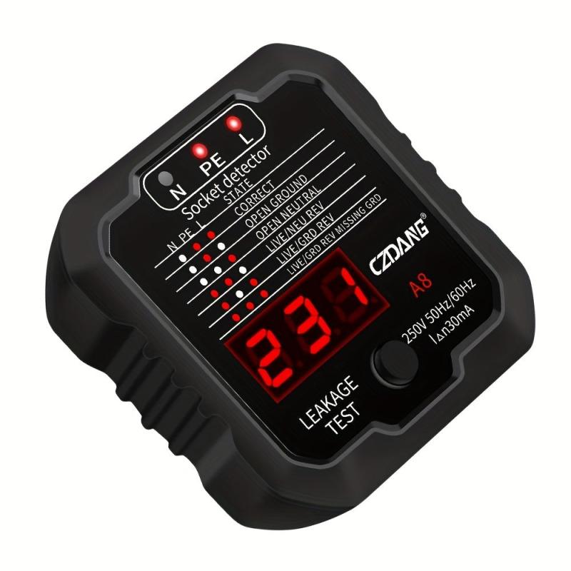 LED Digital Voltage Display Wall Plug Socket Tester Analyzer