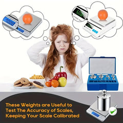 6pcs Electronic Scale Calibration Weight Standard Weight