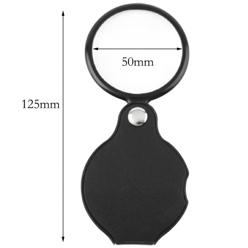 Portable Mini HD 10x Magnifier Read Newspapers Comfortably with Leather Sheath