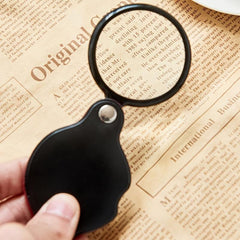 Portable Mini HD 10x Magnifier Read Newspapers Comfortably with Leather Sheath