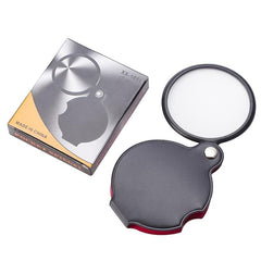 Portable Mini HD 10x Magnifier Read Newspapers Comfortably with Leather Sheath