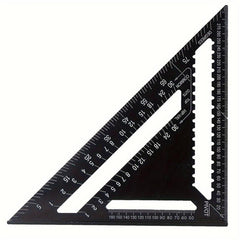 30 48 Cm Triangle Ruler Red Silvery Measuring Tools Aluminium Carpenter's Tools